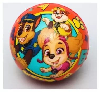 Мягкий мяч PAW Patrol "Алфавит" 6,3см