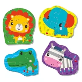 Мягкий пазл «Лев», 4 картинки 13 элементов