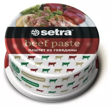 Мясные консервы паштет из говядины 100гр