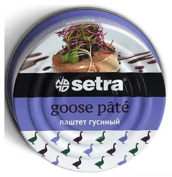 Мясные консервы паштет Setra гусиный 100гр