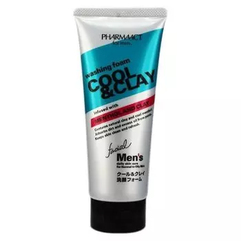 Мужская пенка для умывания с глиной