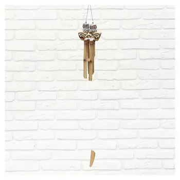 Музыка ветра бамбук "Парочка сов" 5х12х30 см