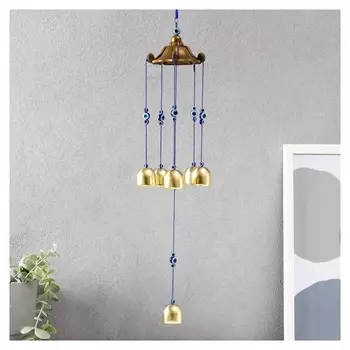 Музыка ветра металл "От сглаза" 6 колокольчиков 45х7,5х7,5 см