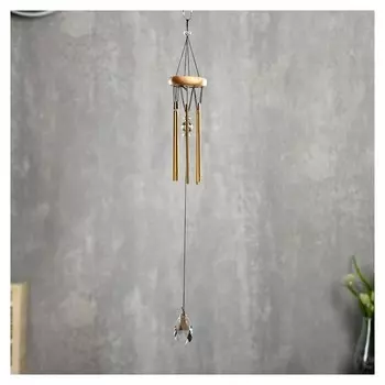 Музыка ветра металл, пластик "Кристаллы" 6 трубок 30х6х6 см