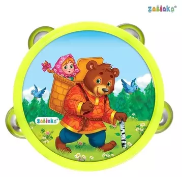 Музыкальная игрушка бубен «Машенька и медведь!»