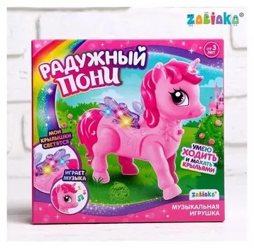 Музыкальная игрушка «Радужная пони» ходит, свет, звук
