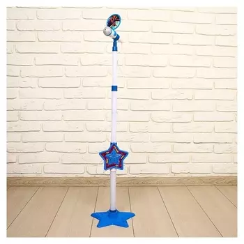 Музыкальная микрофон на стойке "Человек-паук" свет, звук