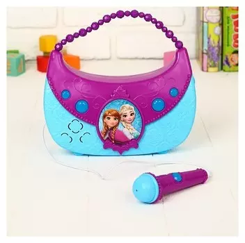 Музыкальный микрофон-сумочка "Холодное сердце" звук, свет