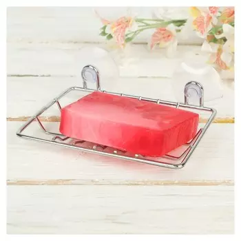 Мыльница прямоугольная на присосках