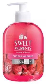 Мыло для рук жидкое Спелая малина Sweet Moments