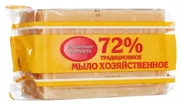 Мыло хозяйственное 200 г 72% в обертке гост 30266-95 меридиан