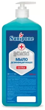 Мыло жидкое дезинфицирующее, 1 л, Sanipone "Extra"(Санипон"экстра"), дозатор, 1000-с-б-п-э