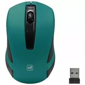 Мышь беспроводная Defender #1 Mm-605, Usb, 2 кнопки + 1 колесо-кнопка, оптическая, зеленая, 52607