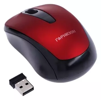 Мышь "Гарнизон" Gmw-450-4, беспроводная, оптическая, 1000 Dpi, Usb, красная
