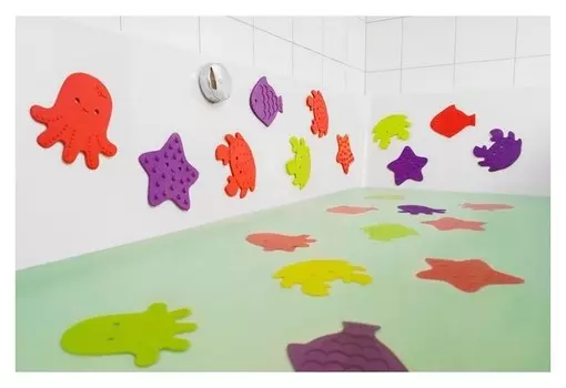 Набор антискользящих мини-ковриков для ванны 8 шт.