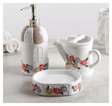 Набор аксессуаров для ванной комнаты, 3 предмета "Прованс"