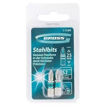 Набор бит РН1 х 25, сталь S2, 2 шт.