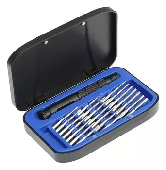 Набор бит с держателем Tundra, для точных работ, сталь S2, 22 предмета