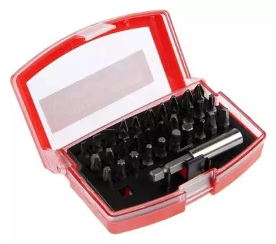 Набор бит Tundra, Ph-sl-pz-hex-torx, 32 предмета