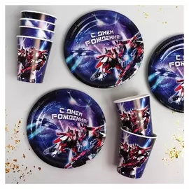 Набор бумажной посуды «Трансформер»