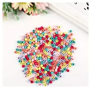 Набор бусин для творчества дерево "Шарики цветные" набор 20 гр 0,6х0,5 см