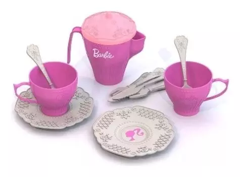 Набор чайной посудки "Барби" (12 предметов в сетке)