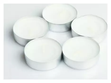 Набор чайных свечей белых 30 шт