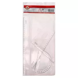 Набор чертежный большой 4 пр для лев Koh-i-noor (30см, 45/177, 60/250, 180/100) пласт/футл