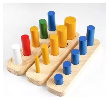 Набор цилиндров монтессори (3шт)