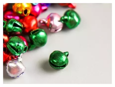 Набор декора для творчества "Колокольчики цветные" вес 15 гр, d-0,5см