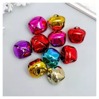 Набор декора для творчества металл "Колокольчики большие" D=3 см набор 10 шт