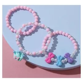 Набор детских браслетов "Выбражулька" трио, корона, цветные