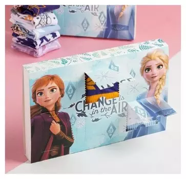 Набор детских носков "Frozen" 6 пар, холодное сердце, 14-16 см
