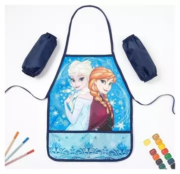 Набор детский для творчества "Холодное сердце" (Фартук 49 х 39 см и нарукавники)