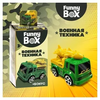 Набор для детей Funny Box Военная техника: карточка, фигурка, лист наклеек