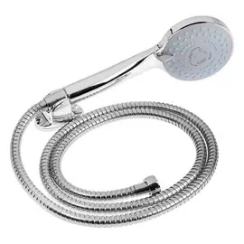 Набор для душа Zein Z0305, шланг 150 см, держатель, лейка 5 режимов, хром