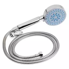 Набор для душа Zein Z0505, шланг 150 см, держатель, лейка 5 режимов, хром
