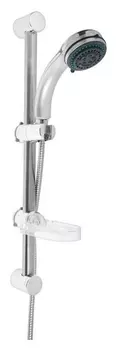 Набор для душа Zein Zn0103, шланг 150 см, стойка с мыльницей, лейка 3 режима, сатин