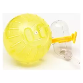 Набор для грызунов: шар 10 см и поилка 60 мл, жёлтый