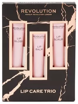 Набор для макияжа губ: бальзам, скраб и блеск Lip Care Trio