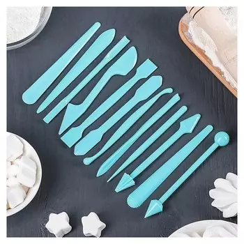 Набор для моделирования кондитерских украшений, 12 шт