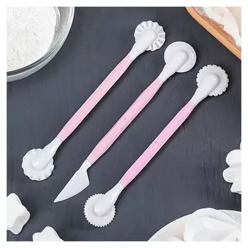 Набор для моделирования кондитерских украшений, 3 шт