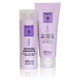 Набор для окрашенных волос шампунь и кондиционер дорожный Purify Colore