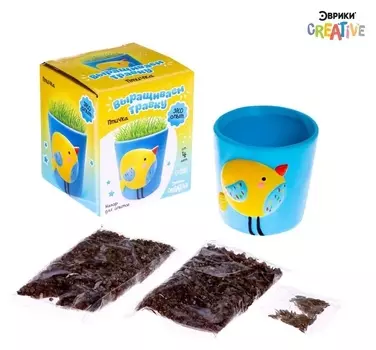 Набор для опытов «Выращиваем травку», птичка