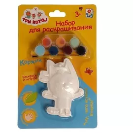 Набор для раскрашивания «Коржик» 1 гипсовая фигурка, 7 красок, кисточка