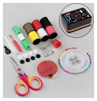 Набор для шитья, в металлической коробке