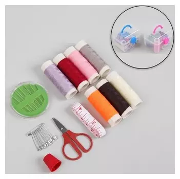 Набор для шитья в прозрачной коробке