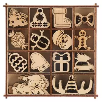 Набор для скрапбукинга "Новогодний" 96 элементов