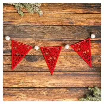 Набор для создания новогодней гирлянды «Флажки»