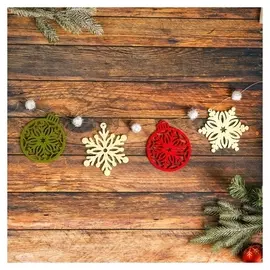 Набор для создания новогодней гирлянды «Шарики»